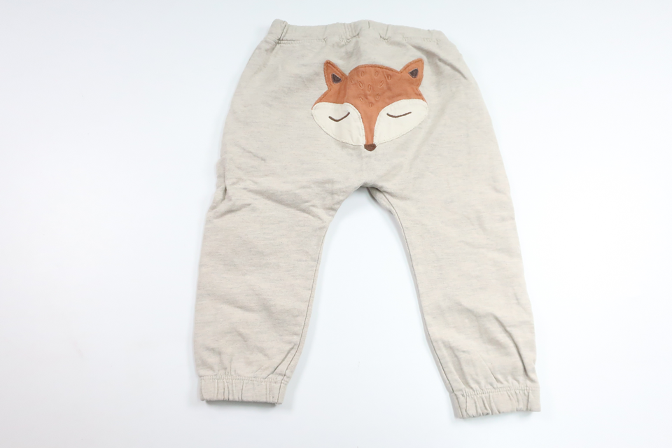 Pants with fox from Newbie - Size 86 - Beige