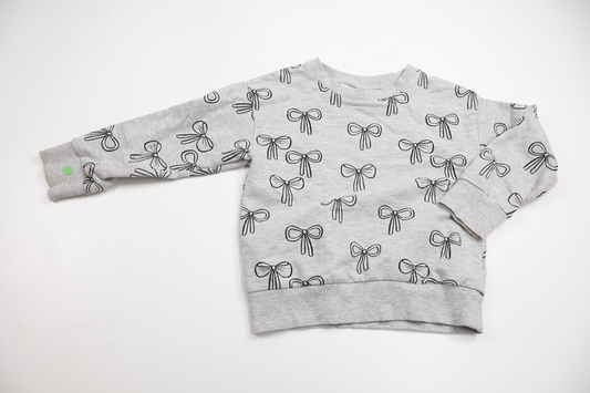 Lindex sweatshirt with bows - Size 104 - Grey