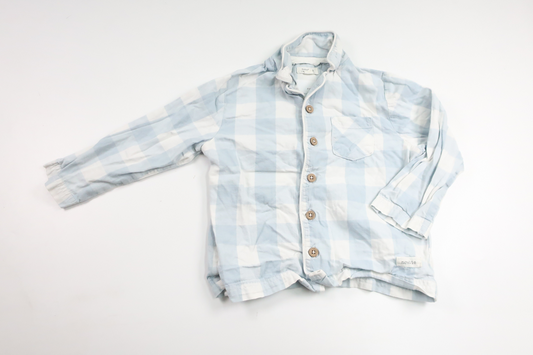 Checked pyjama shirt from Newbie Limited Edition - Size 92 - Blue
