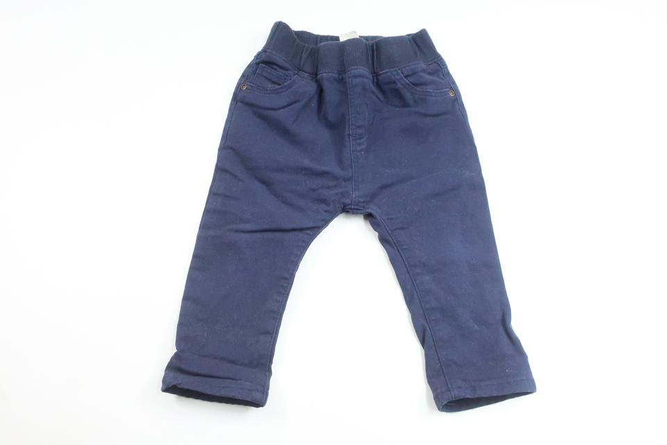 Lined trousers from H&M - Size 74 - Navy blue