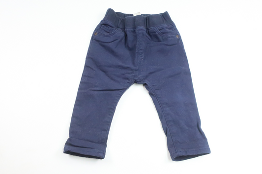 Lined trousers from H&M - Size 74 - Navy blue