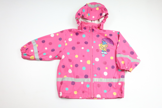 Rain jacket from Bamse by Lindex - Size 86 - Pink
