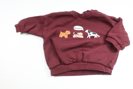 Sweatshirt from H&M - Size 68 - Burgundy