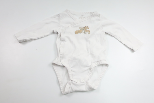 Wrap bodysuit from H&M - Size 68 - White