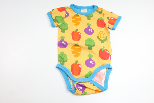 Bodysuit with vegetables from Maxomorra - Size 62/68 - Yellow