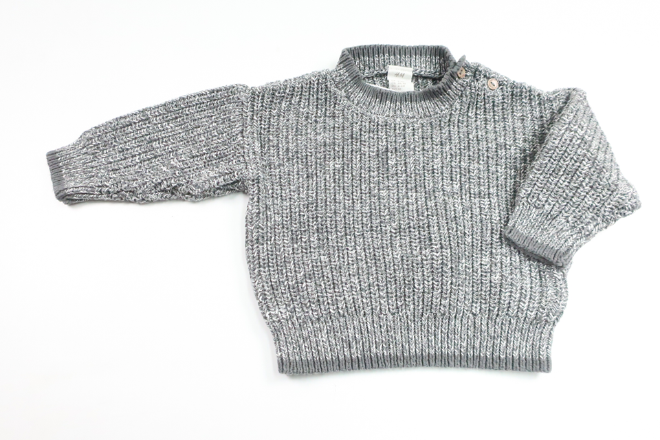 Knitted sweater from H&amp;M - Size 68 - Gray