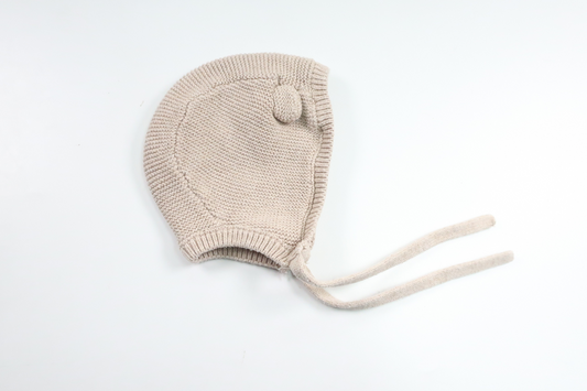 Knitted hat from H&amp;M - Size 62/68 - Beige