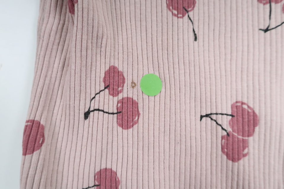 Ribbed sweater with cherries from Kappahl - Size 122/128 - Purple