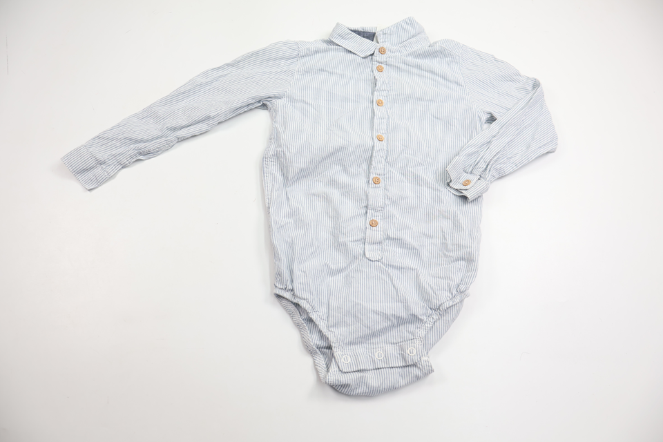 Striped shirt bodysuit from H&M - Size 104 - Blue