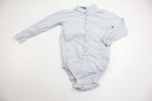 Striped shirt bodysuit from H&M - Size 104 - Blue