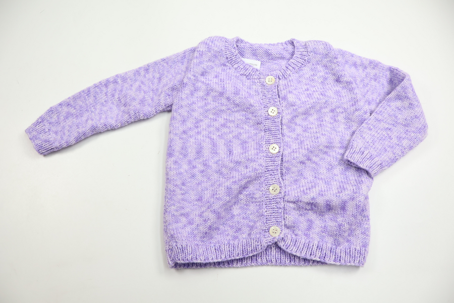 Knitted cardigan from Hemstickat - Size 92/98 - Purple