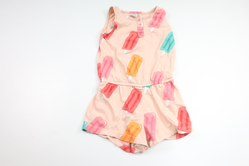 Jumpsuit with ice creams from Lindex - Size 98/104 - Pink