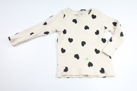 Ribbed top from Lindex - Size 98 - Off-white