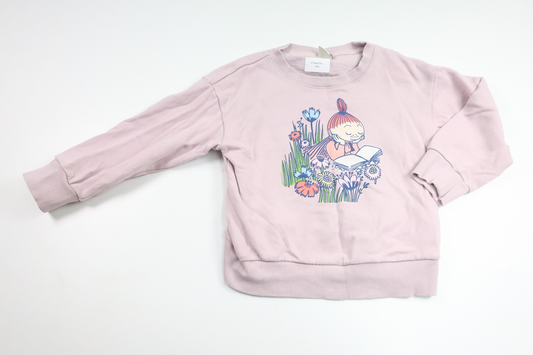 Sweatshirt with Moomin from Moomin by Lindex - Size 104 - Purple