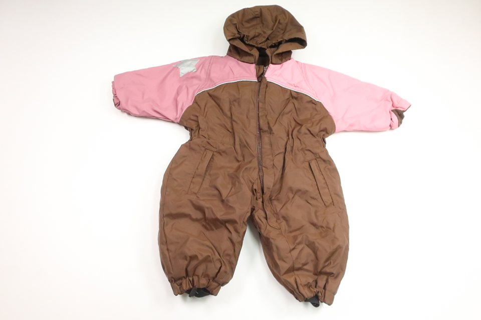 Fleece-lined overall from Mikk-line - Size 74 - Brown