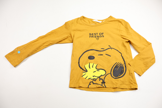 Snoopy H&M Sweatshirt - Size 122/128 - Yellow