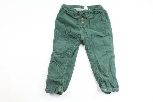 Lined trousers from H&M - Size 86 - Green