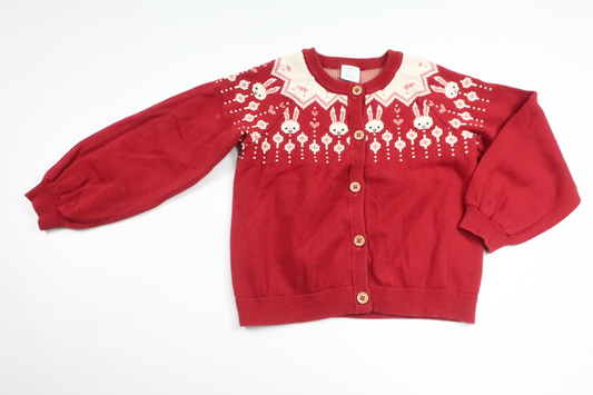 Knitted cardigan from Lindex - Size 98/104 - Red