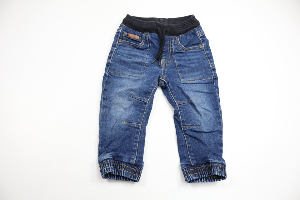 Fodrade byxor från Kappahl - Storlek 86 - Denim
