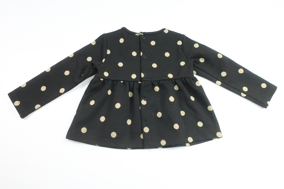 Polka dot tunic from Idexe - Size 74 - Black