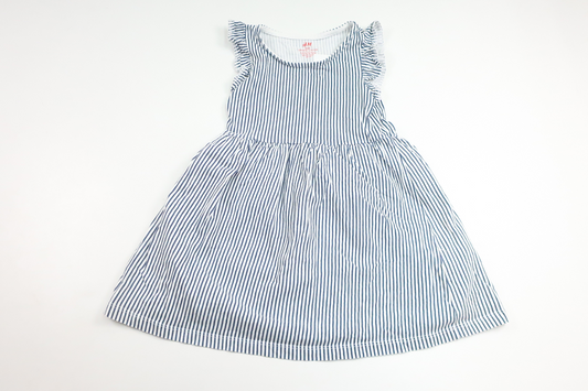 Striped dress from H&M - Size 98/104 - Blue