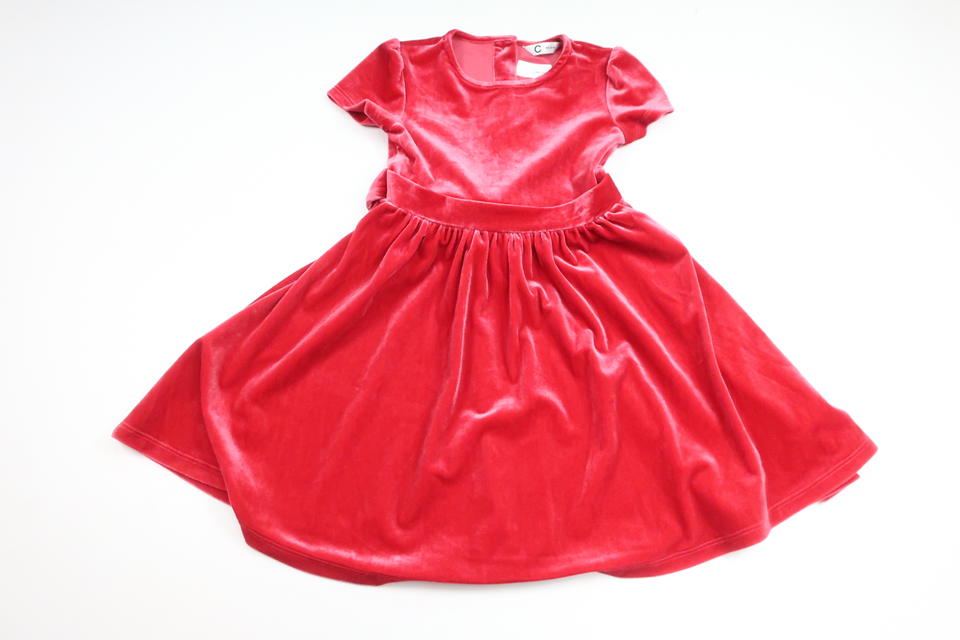 Velour dress from Cubus - Size 98/104 - Red