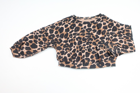 Next leopard print cropped top - Size 104 - Brown