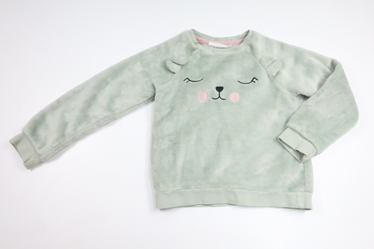 Fleece sweater from Kappahl - Size 98/104 - Green