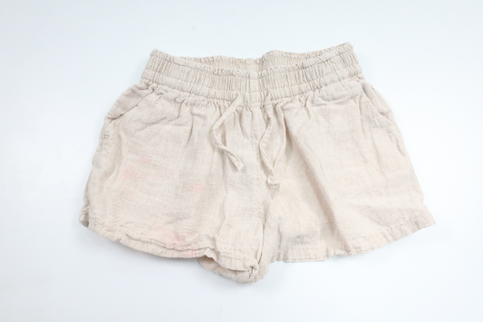 55% Linen Shorts from H&M - Size 104 - Beige