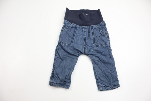 Fodrade byxor från Newbie - Storlek 62 - Denim