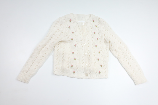 Knitted cardigan from Hemsytt - Size 92 - White