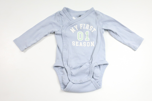 Wrap bodysuit from H&M - Size 62 - Blue