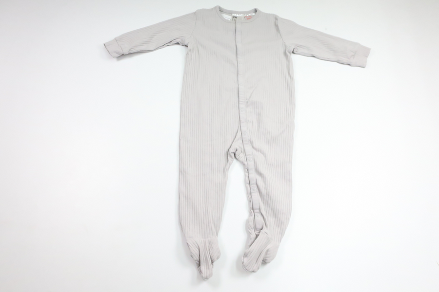 Ribbed pajamas from H&M - Size 80 - Gray
