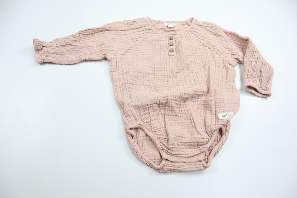 Body från Newbie - Storlek 74 - Rosa