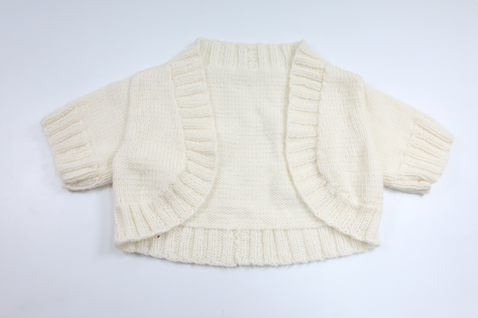 Knitted cardigan from Hemstickat - Size 98/104 - Off-white