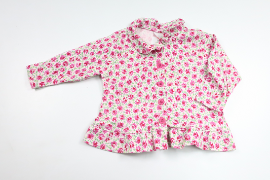 Floral blouse from Hanna Andersson - Size 68 - Pink