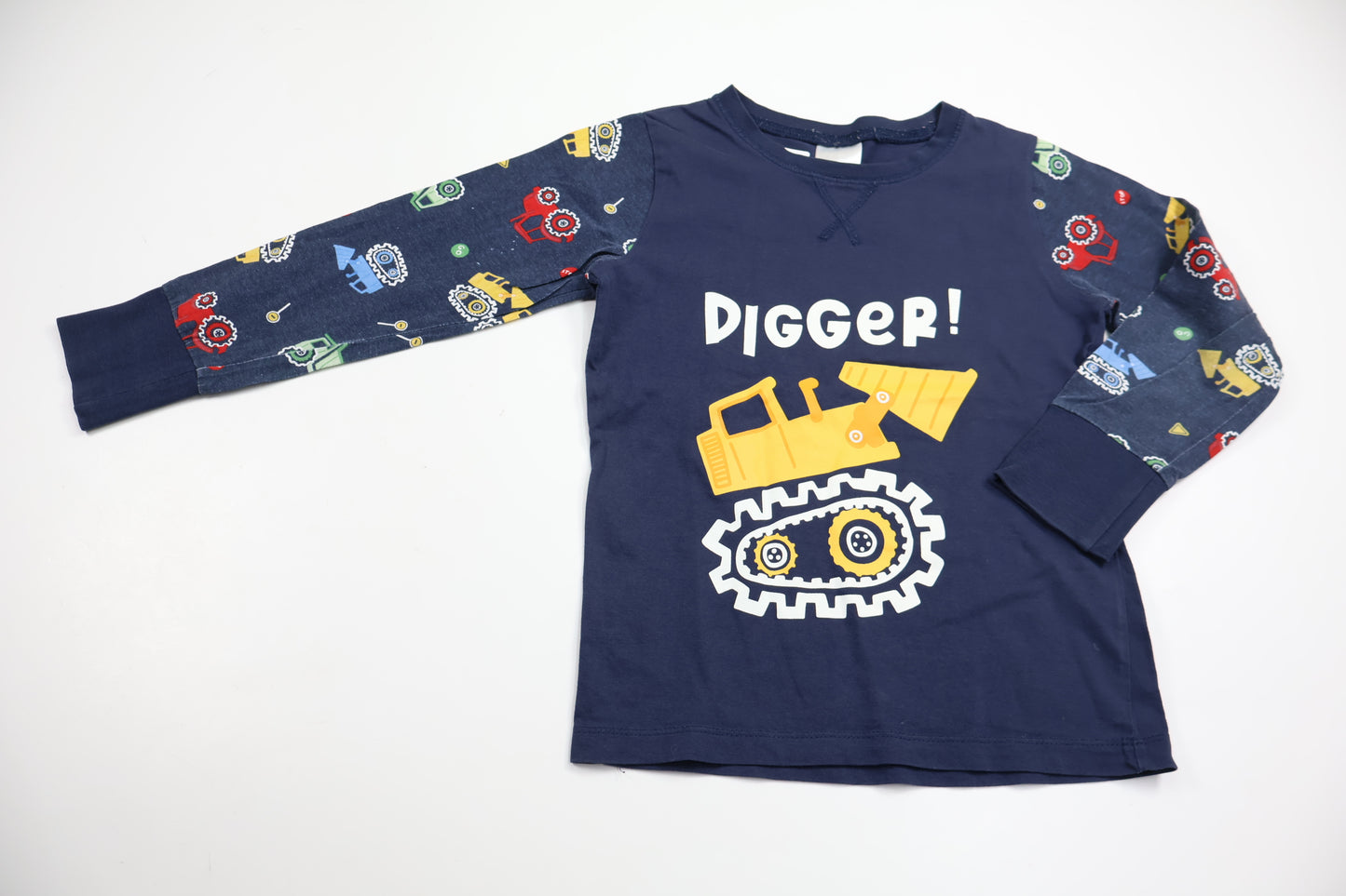Pyjamas tröja från Kappahl - Storlek 110/116 - Marinblå