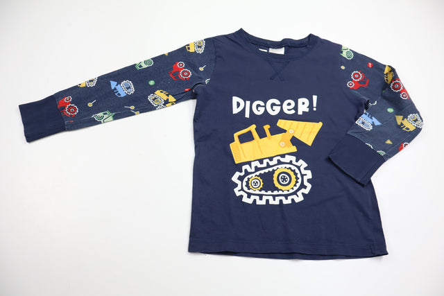 Pyjamas tröja från Kappahl - Storlek 110/116 - Marinblå