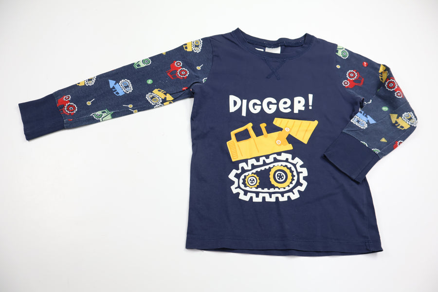 Pyjamas tröja från Kappahl - Storlek 110/116 - Marinblå