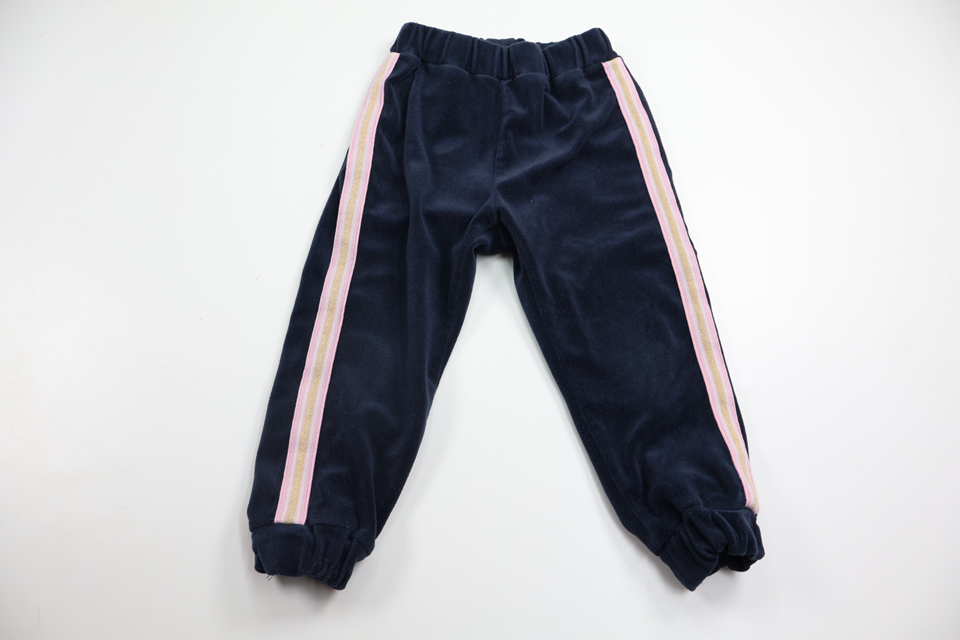 Byxor i velour från Lindex - Storlek 92 - Marinblå