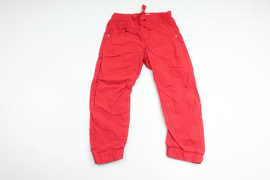 Lined trousers from KAXS - Size 98 - Red