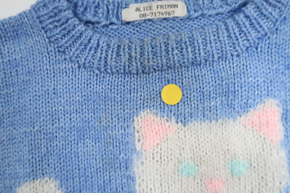 Knitted sweater from Hemstickat - Size 80/86 - Blue