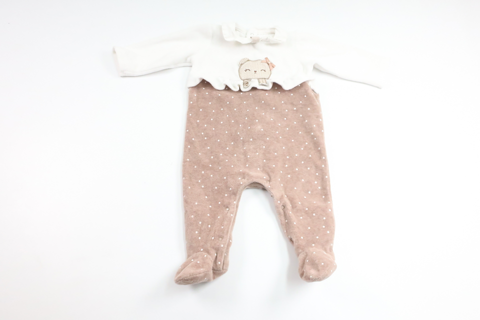 Fleece Jumpsuit from Okänt - Size 62/68 - Beige