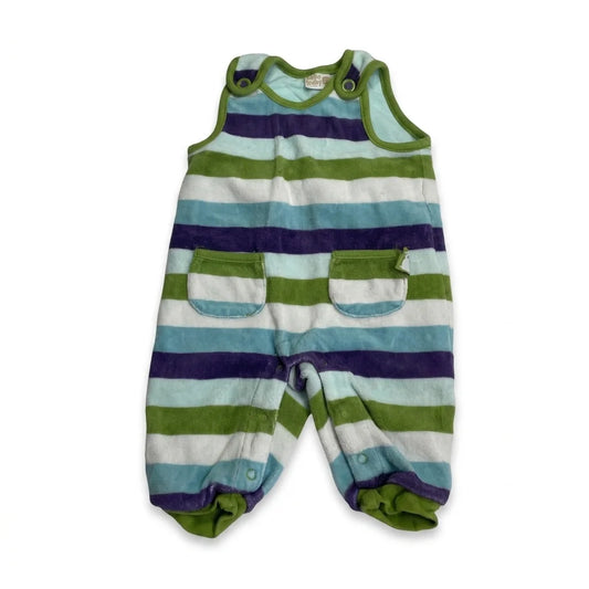 Randig onesie från Lindex - Storlek 56 - Grön