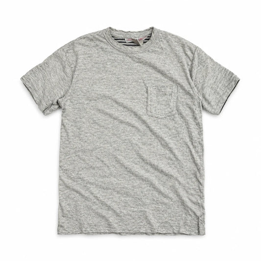 T-shirt med randig halsringning från Zara Babyboy - Storlek 6/9 - Benvit