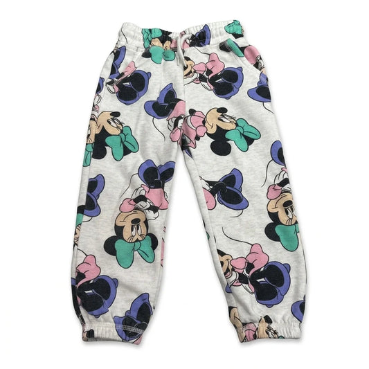 Patterned Disney Mickey and Friends Sweatpants - Size 104 - White