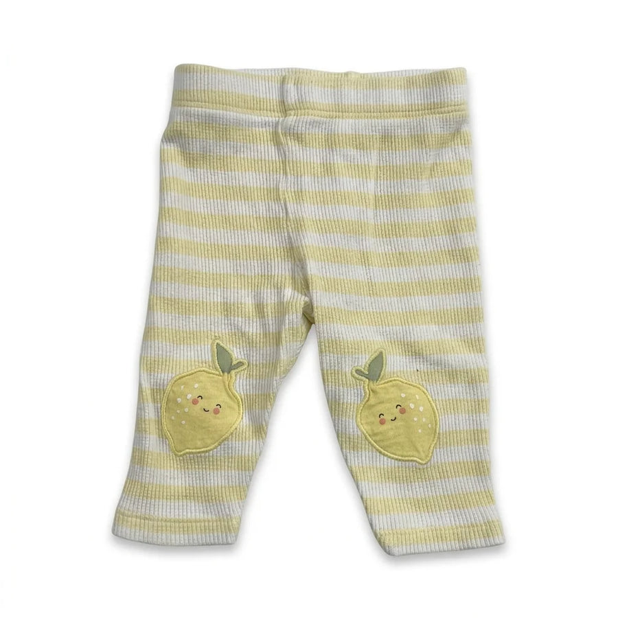 Randiga leggings från Kappahl - Storlek 56 - Gul
