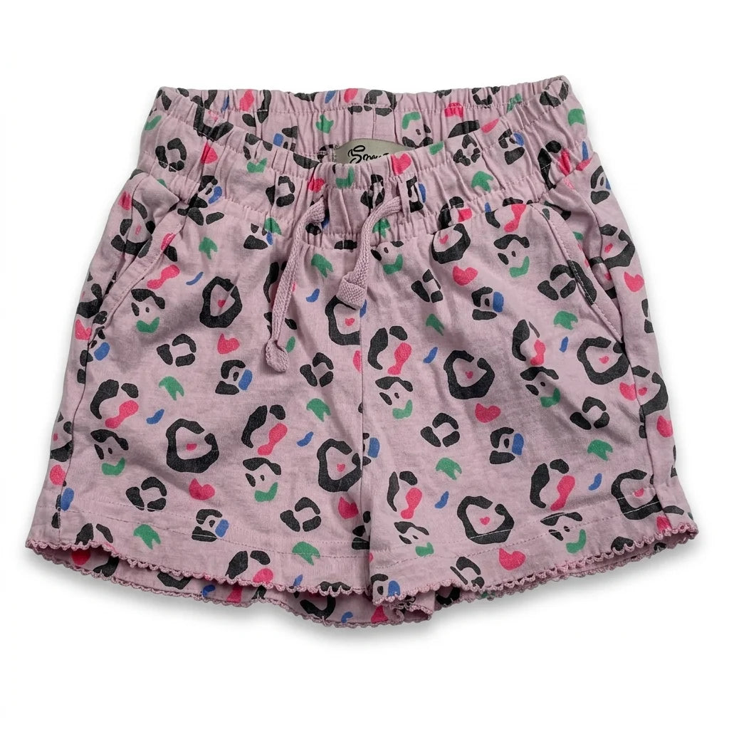 Djurmönstrade shorts från Sweetie - Storlek 80 - Rosa