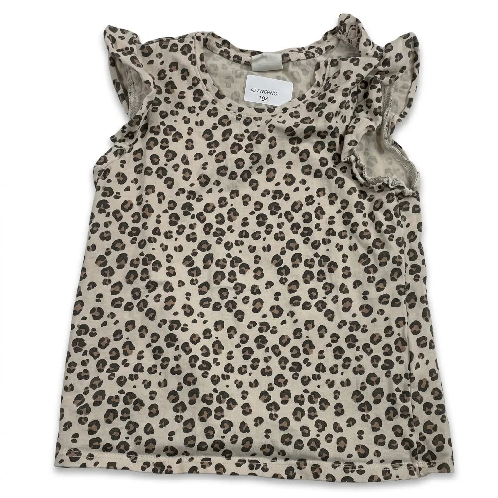 Djurmönstrad t-shirt från H&M - Storlek 86 - Beige