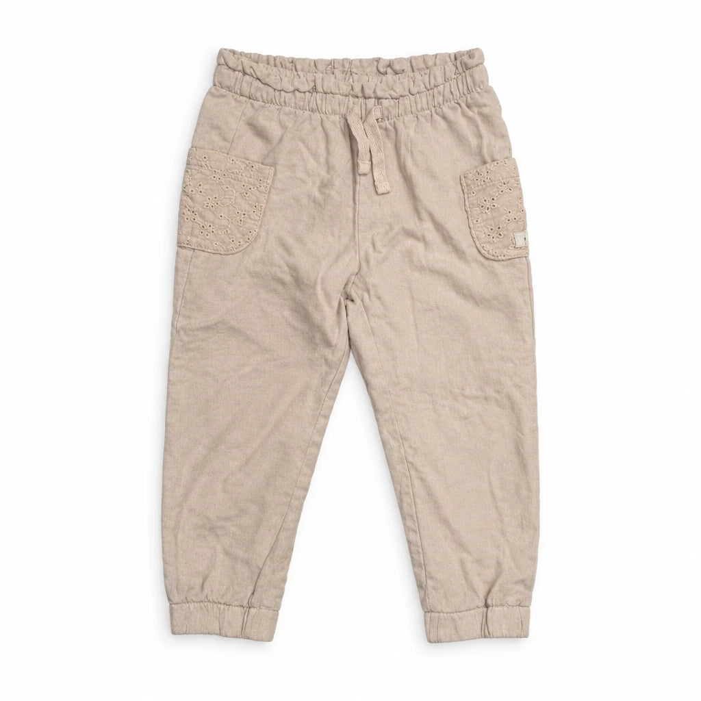 Mjukisbyxor från Newbie - Storlek 86 - Beige